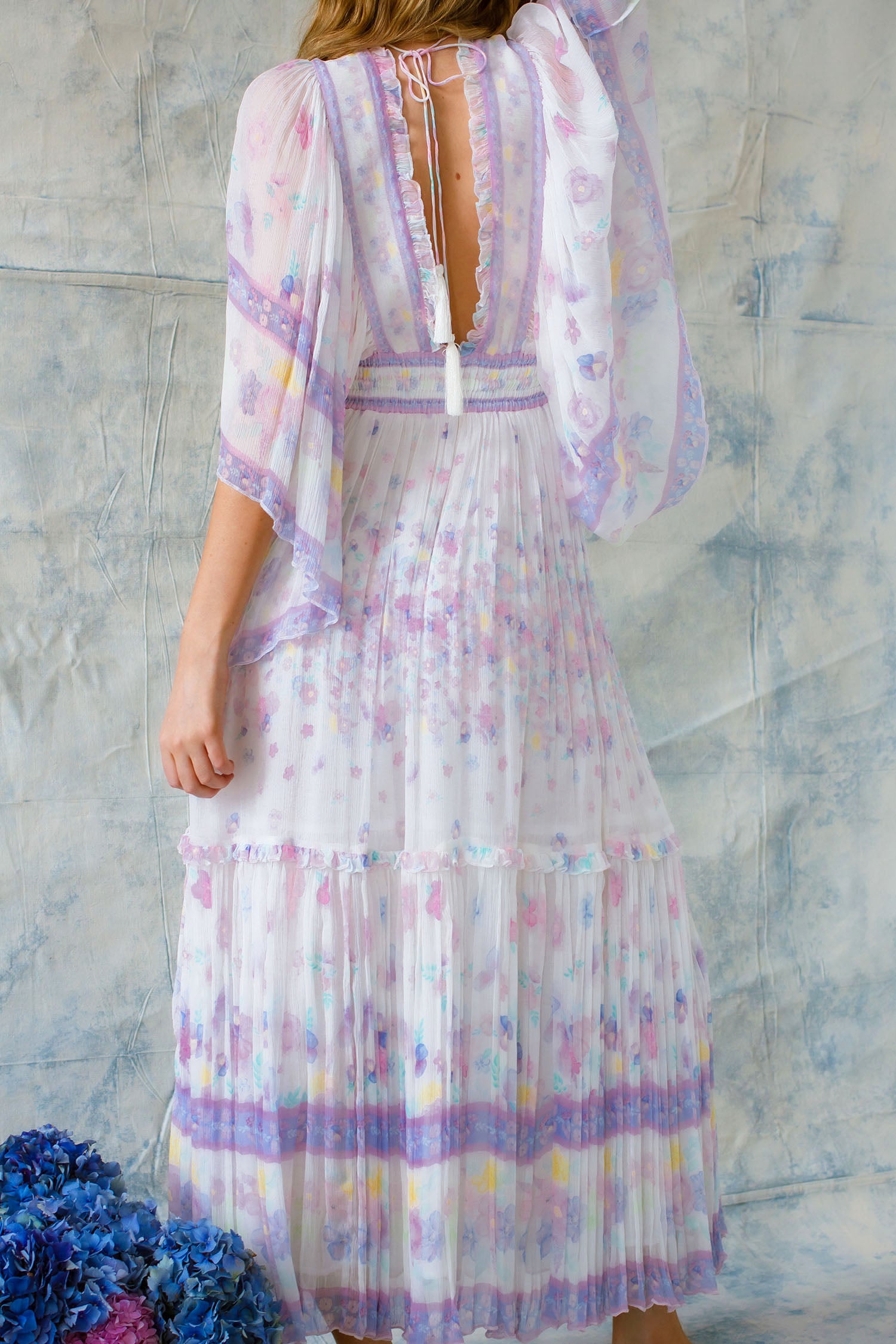 Angel Maxi Dress - Flowerbomb Iris