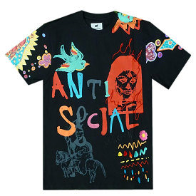 Anti-Social Tee (Black) /D3