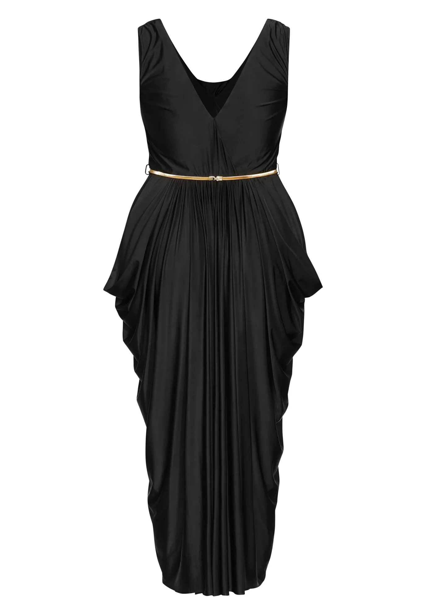 Athena Goddess Maxi Dress - black