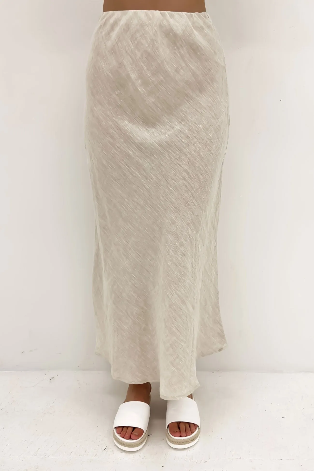 Azariah Midi Skirt Oatmeal