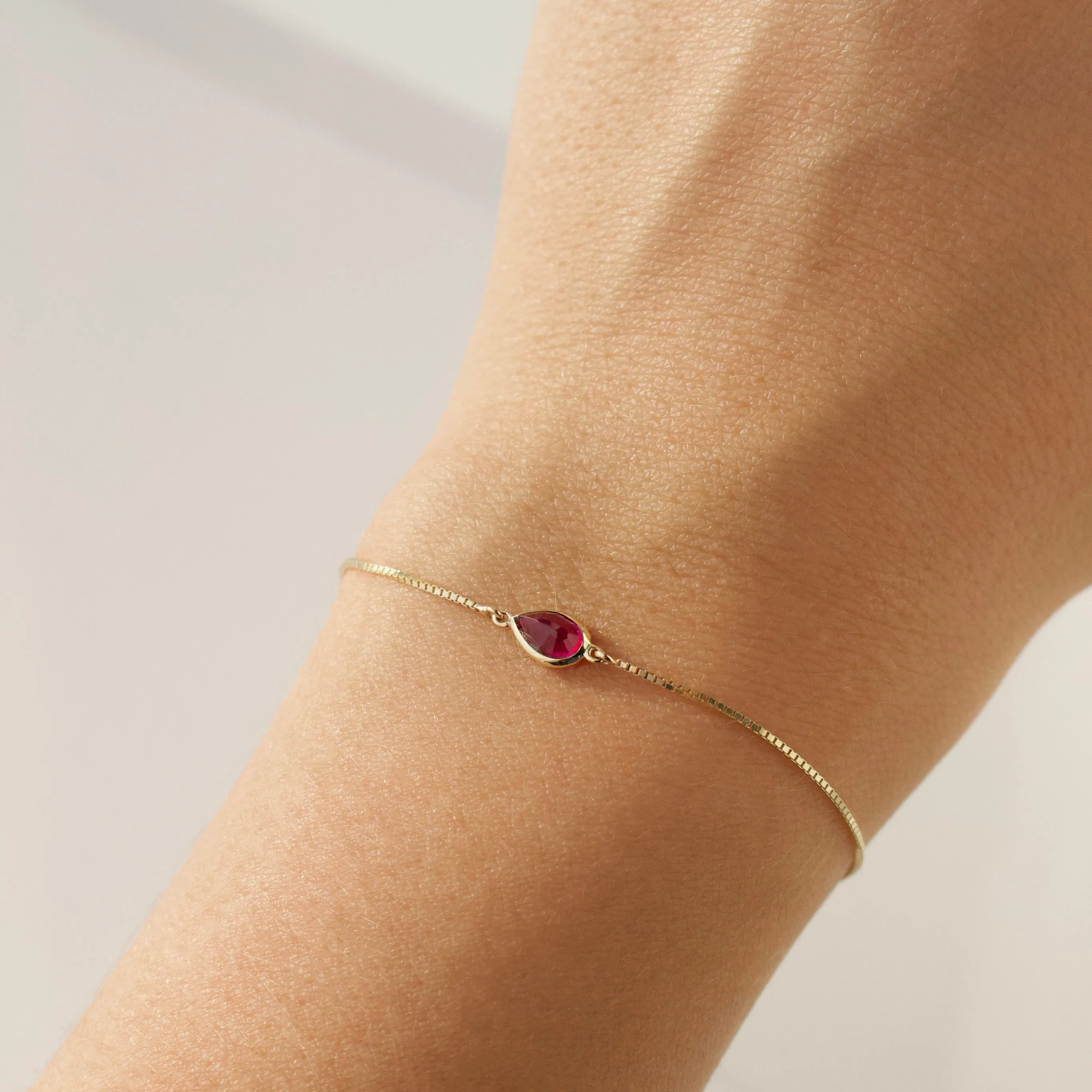 Birthstone Solitaire Bracelet