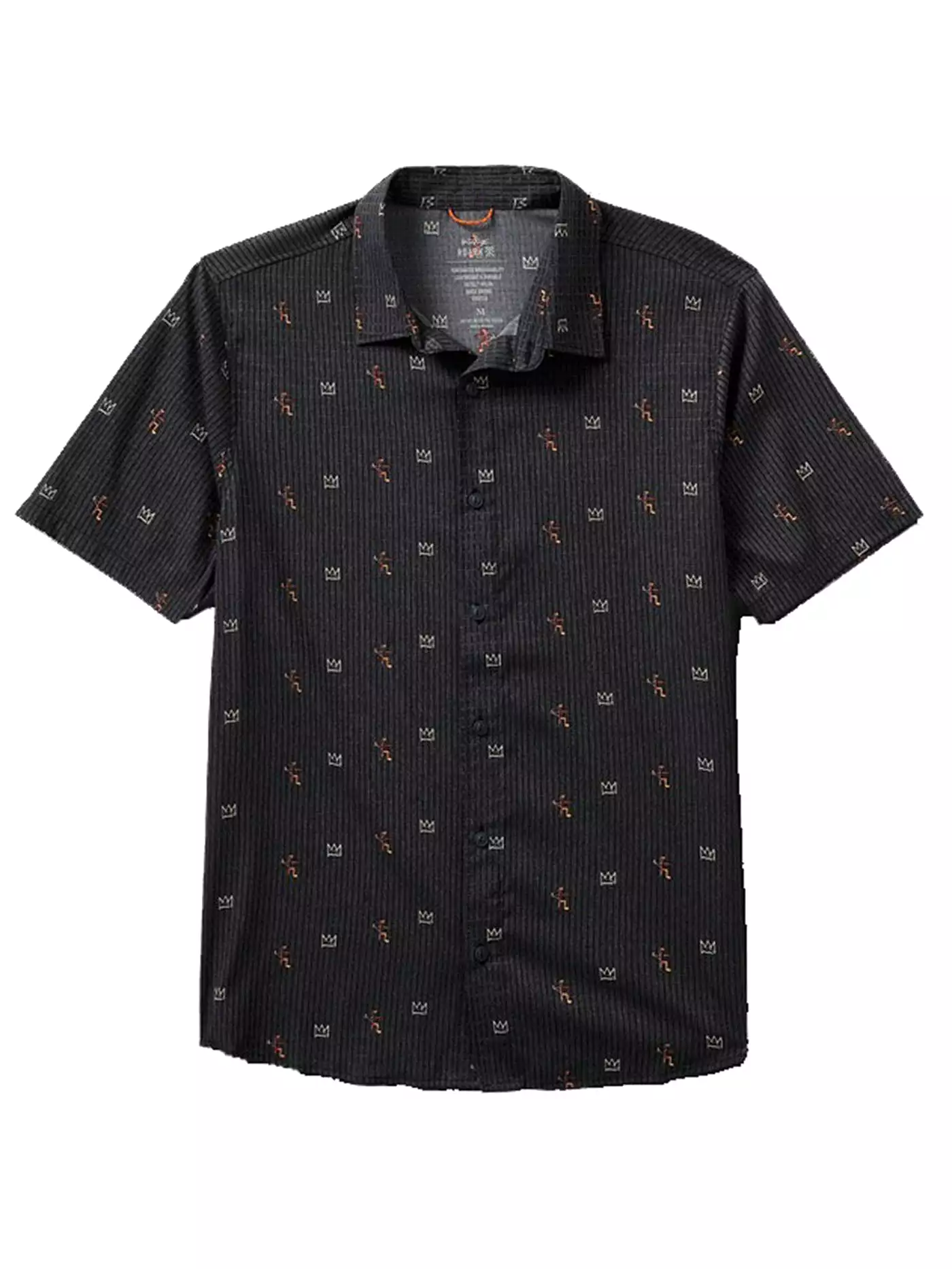 Bless up X Basquiat Short Sleeve Buttondown Shirt