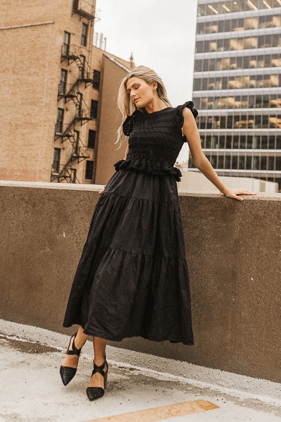 Carey Maxi Dress in Black - FINAL SALE