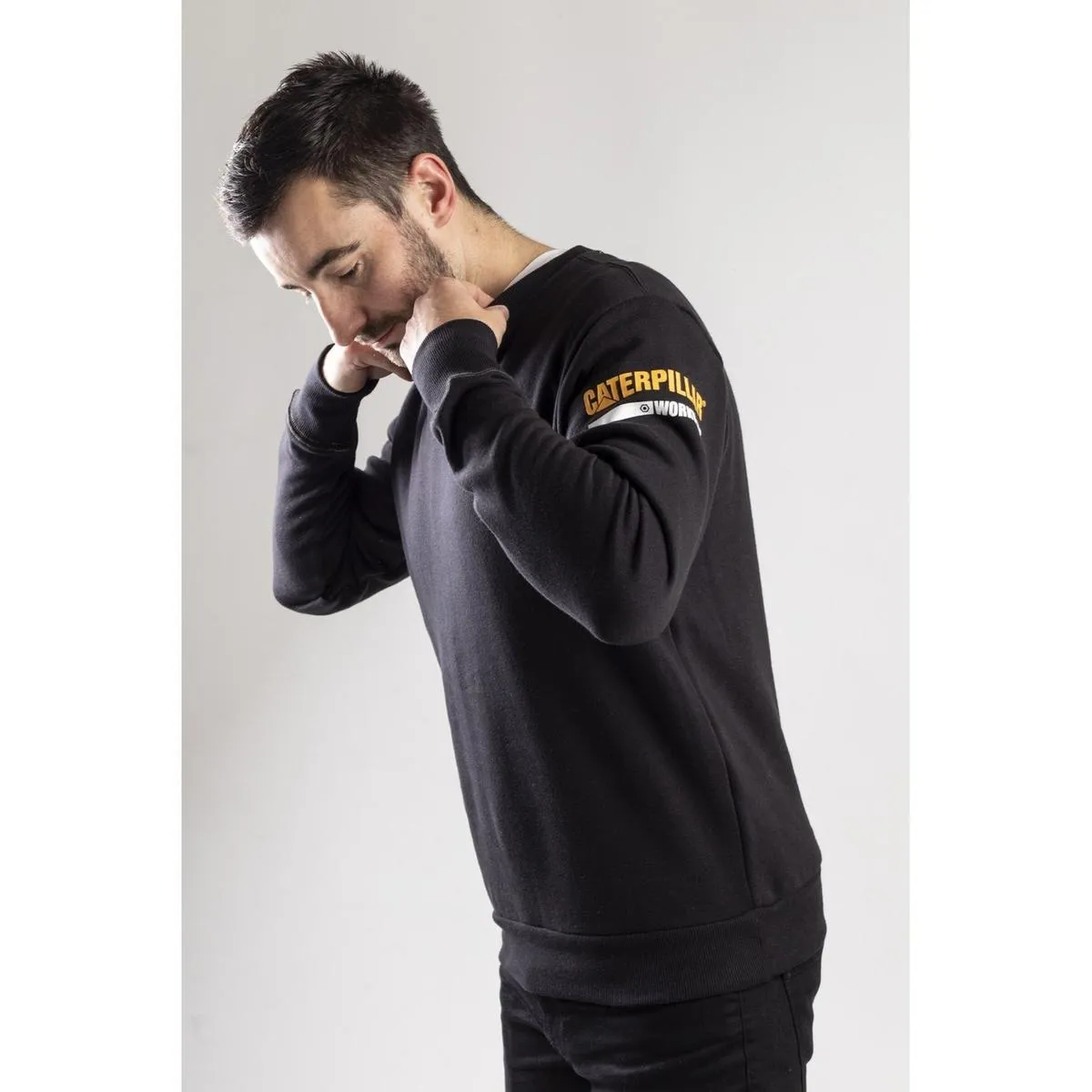 Caterpillar Essentials Crew Neck Sweater Black