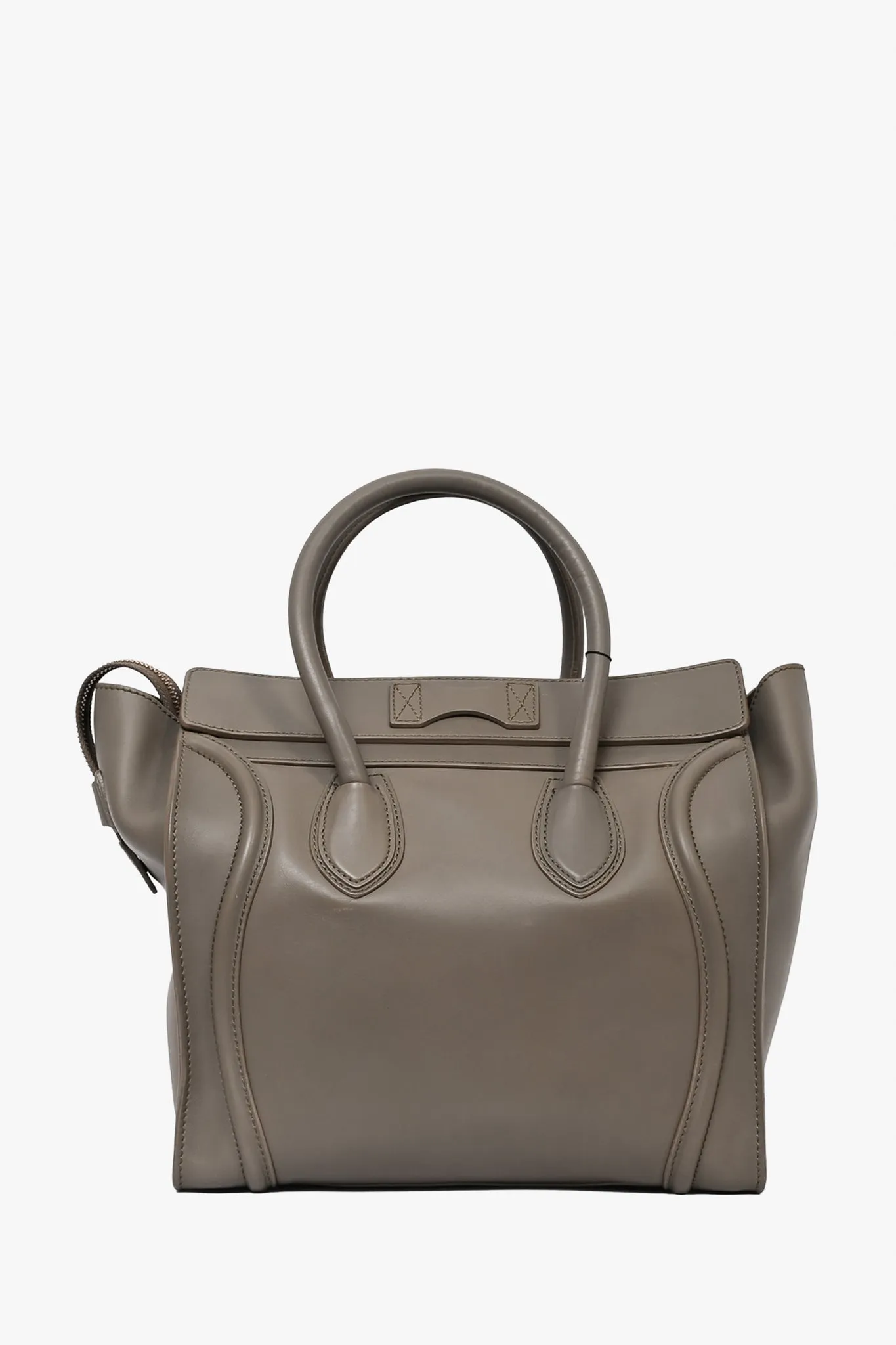 Celine 2011 Grey Smooth Leather Luggage Phantom Tote