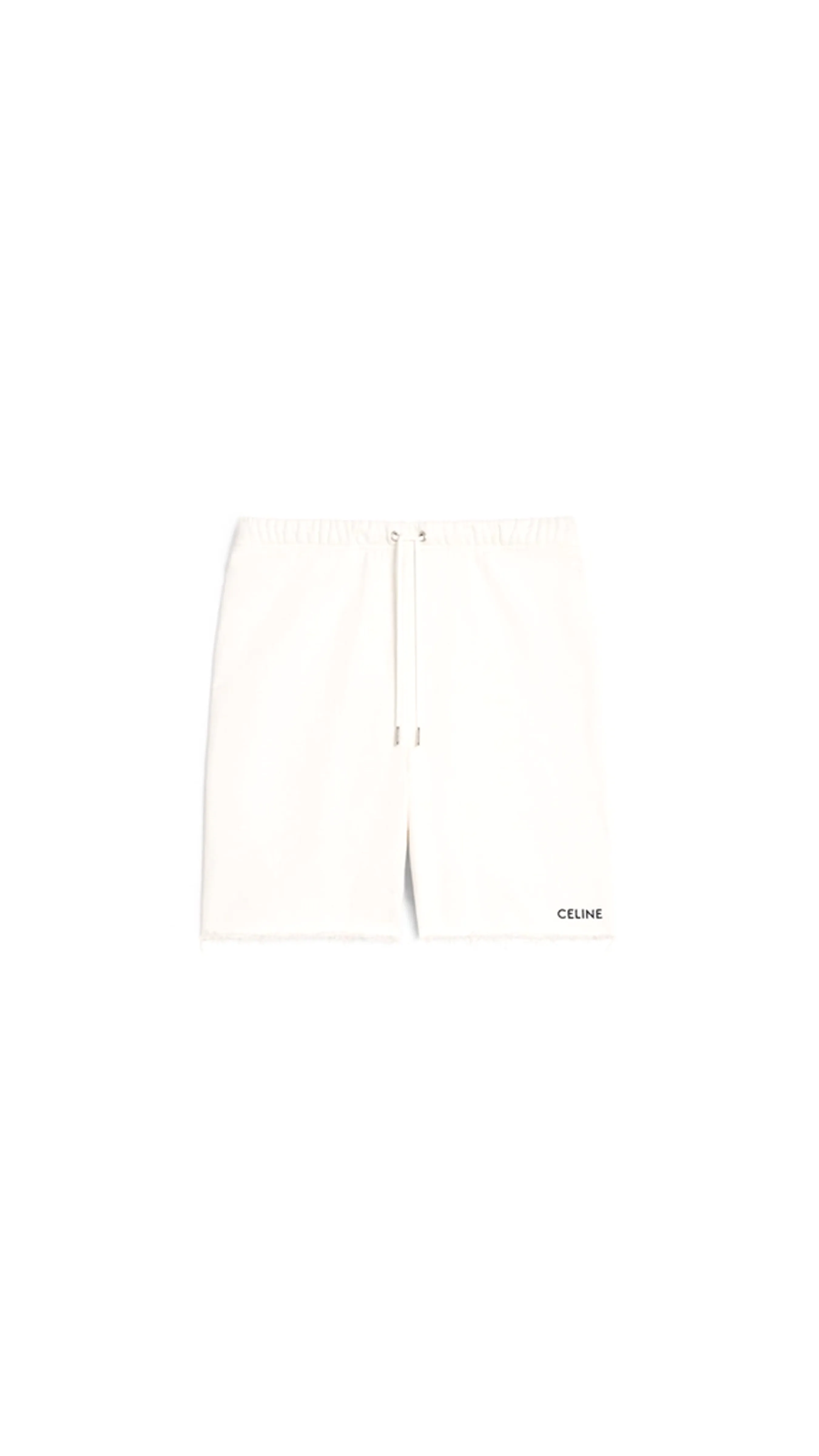 Celine Shorts In Terry Cotton - White