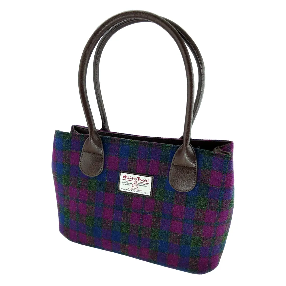 Classic Handbag 'Cassley' with Harris Tweed