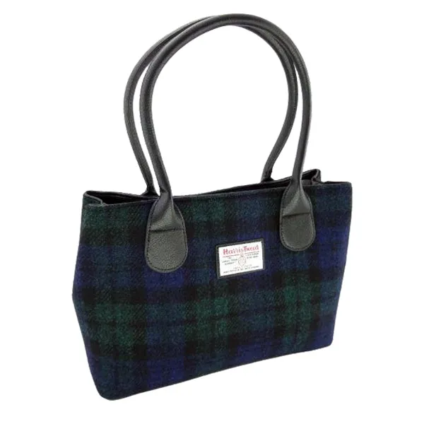 Classic Handbag 'Cassley' with Harris Tweed