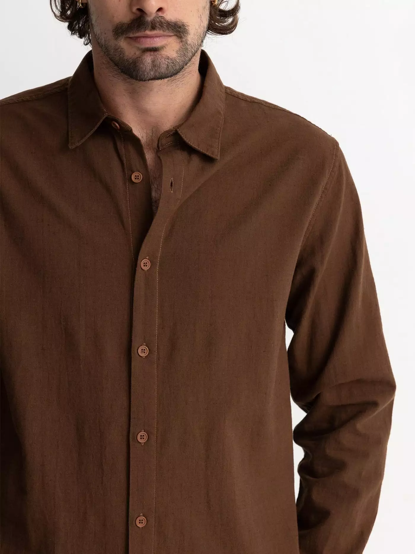 Classic Linen Long Sleeve Buttondown Shirt