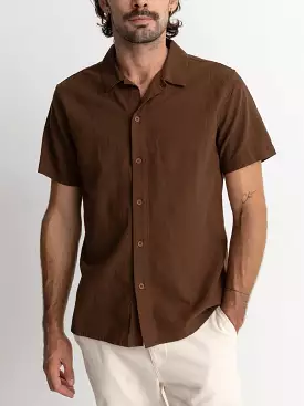 Classic Linen Short Sleeve Buttondown Shirt