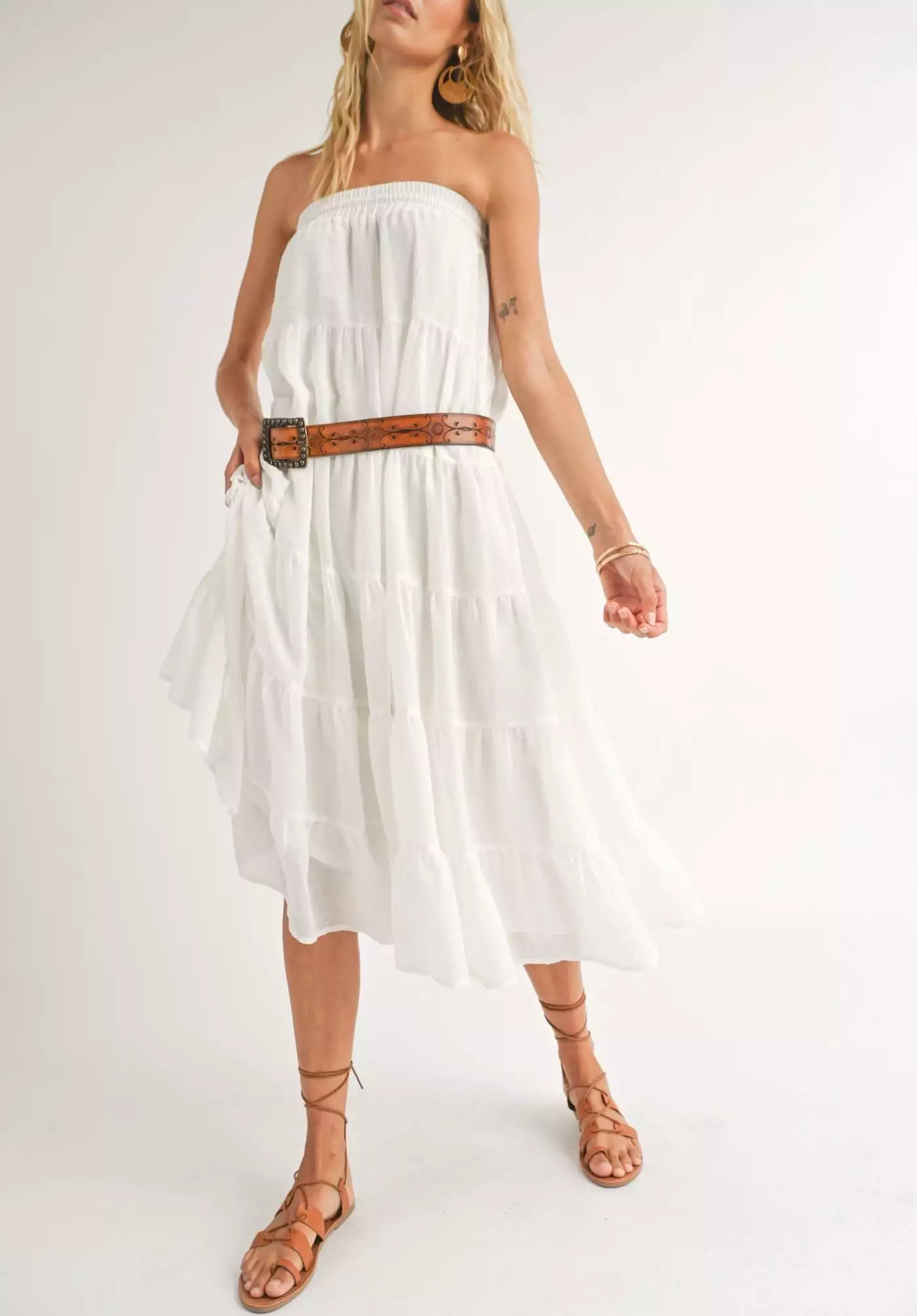 Coastal Tiered Maxi Skirt