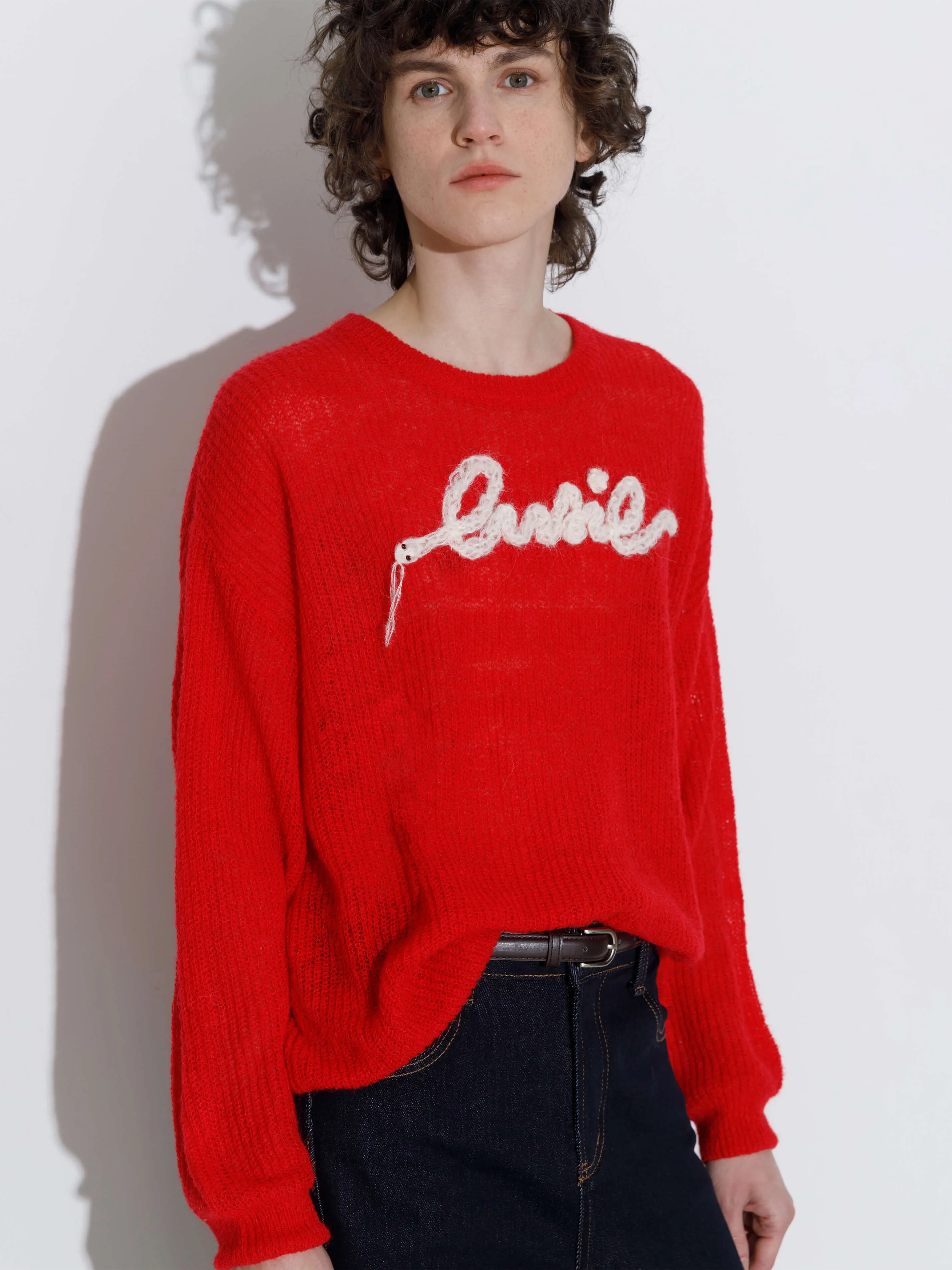 CUBIC Embroidered Crewneck Sweater