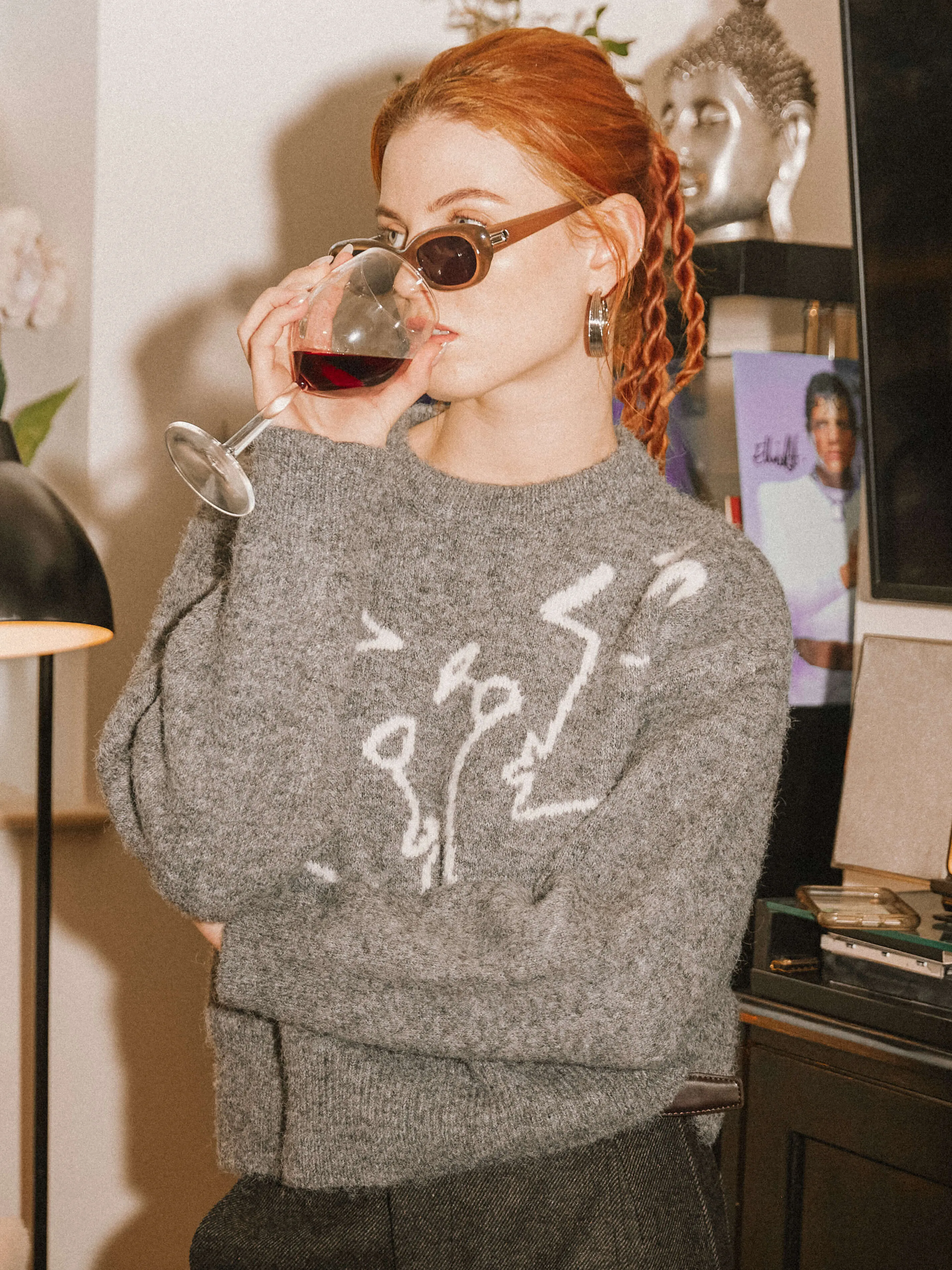 CUBIC WINE CLUB Sweater