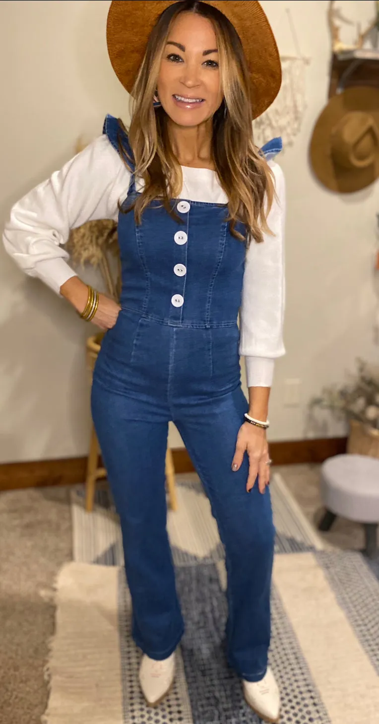 Denim overalls/ jumper