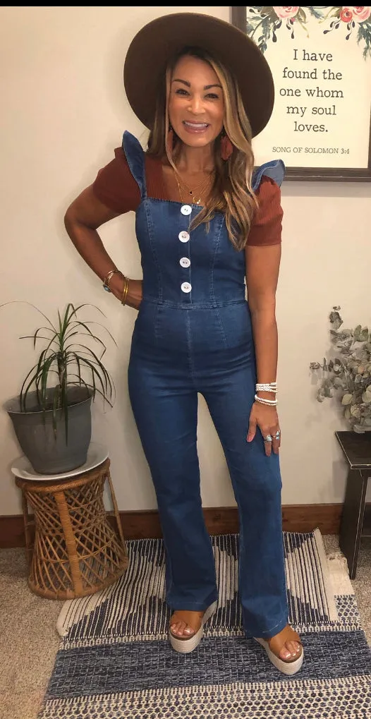 Denim overalls/ jumper