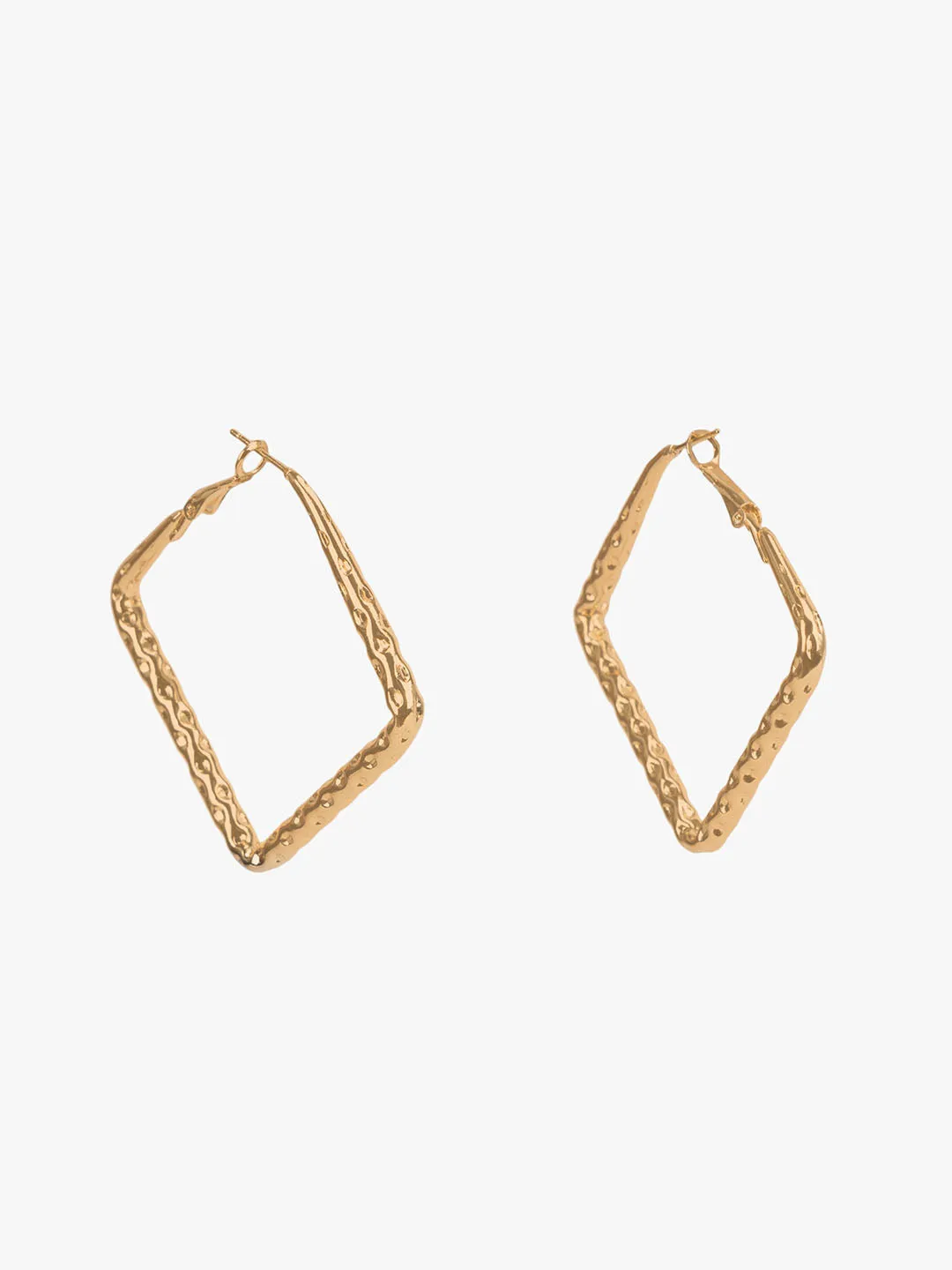 Diamond Distressed Hoops