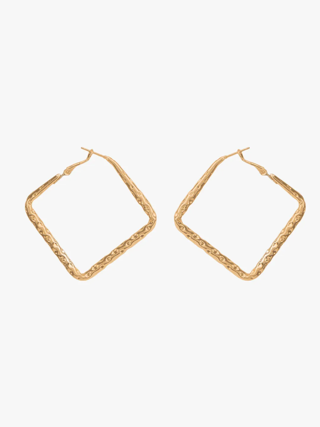 Diamond Distressed Hoops