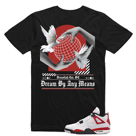 Dream Any Means Tee (Blk/Red/Wte)