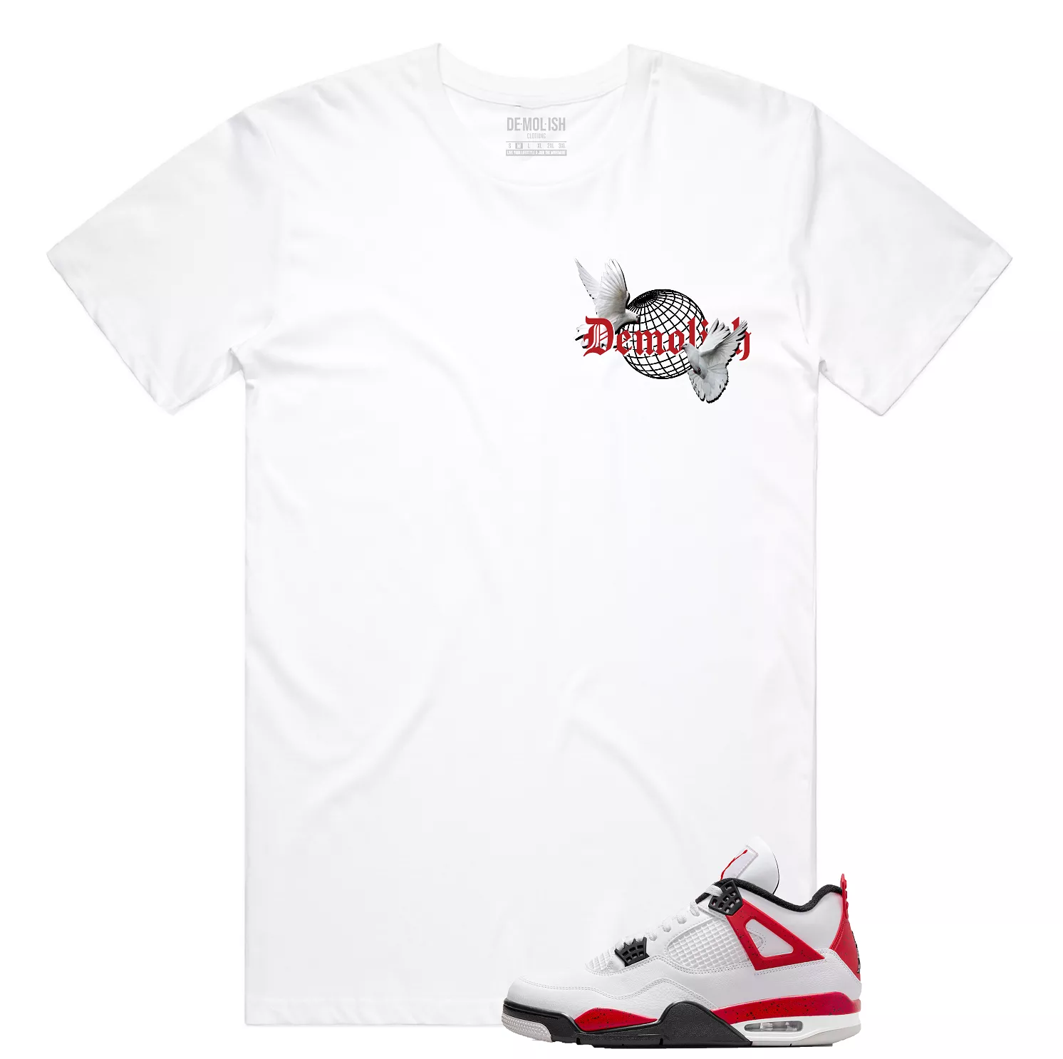 Dream By Any Means Tee (Wte/Red/Blk)