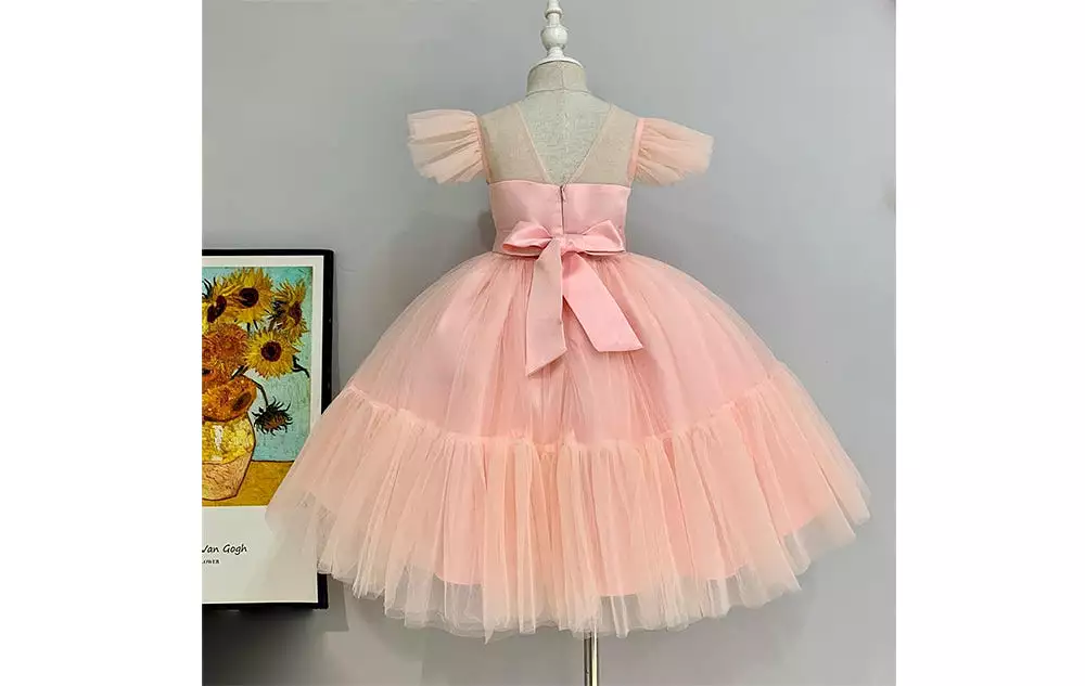 Ellena Dress in Light Pink  - 1-2Y, 2-3Y, 3-4Y, 4-5Y