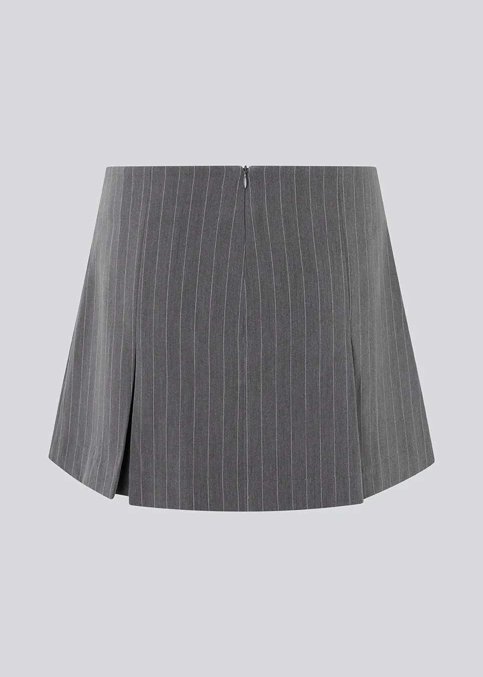 EmiliaMD bow skirt - Grey Pinstripe