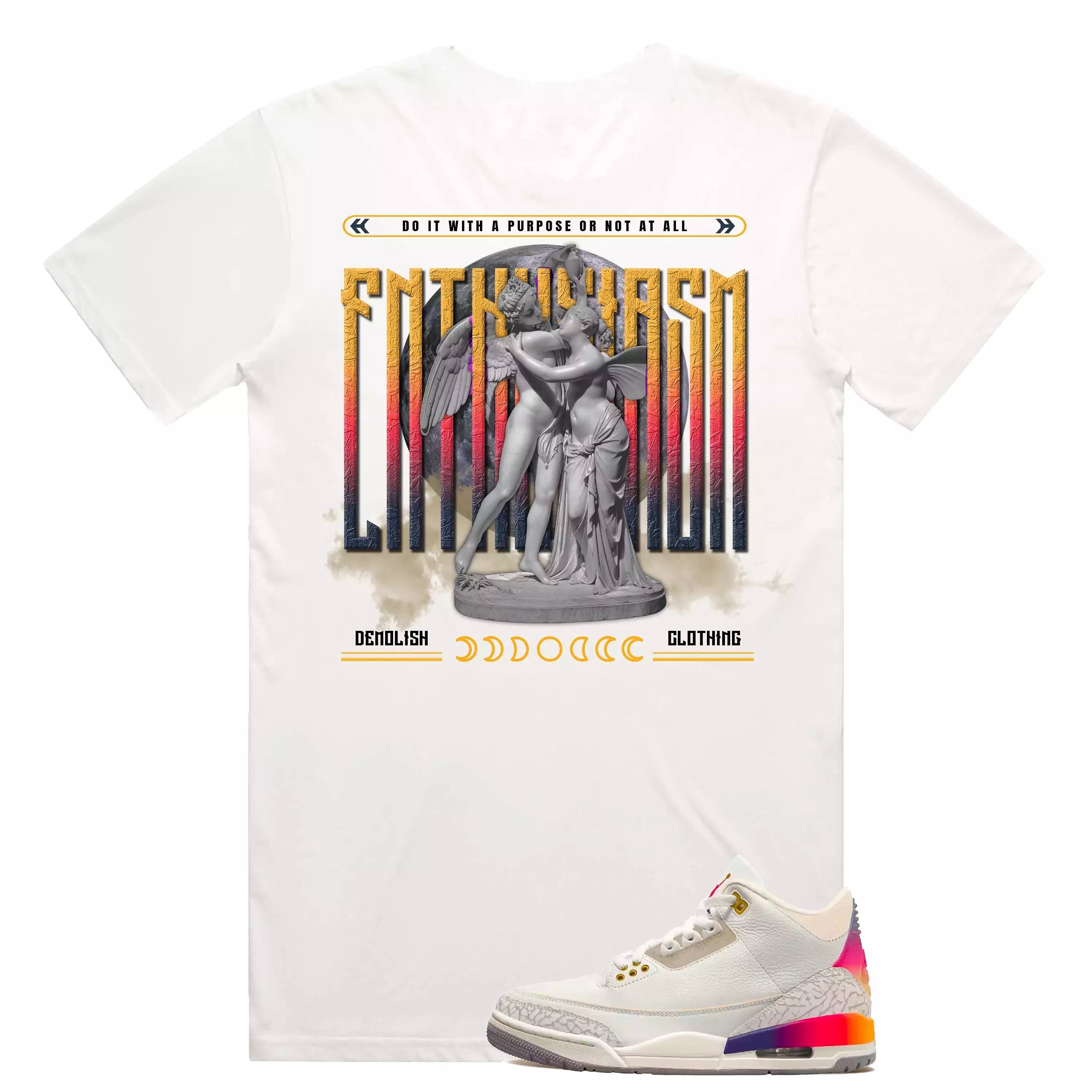 Enthusiasm Purpose Tee (Natural/Multi)