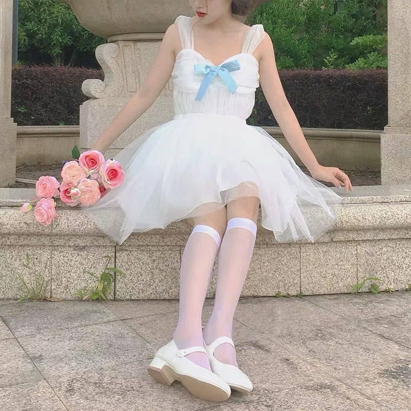 escape princess white tulle dress