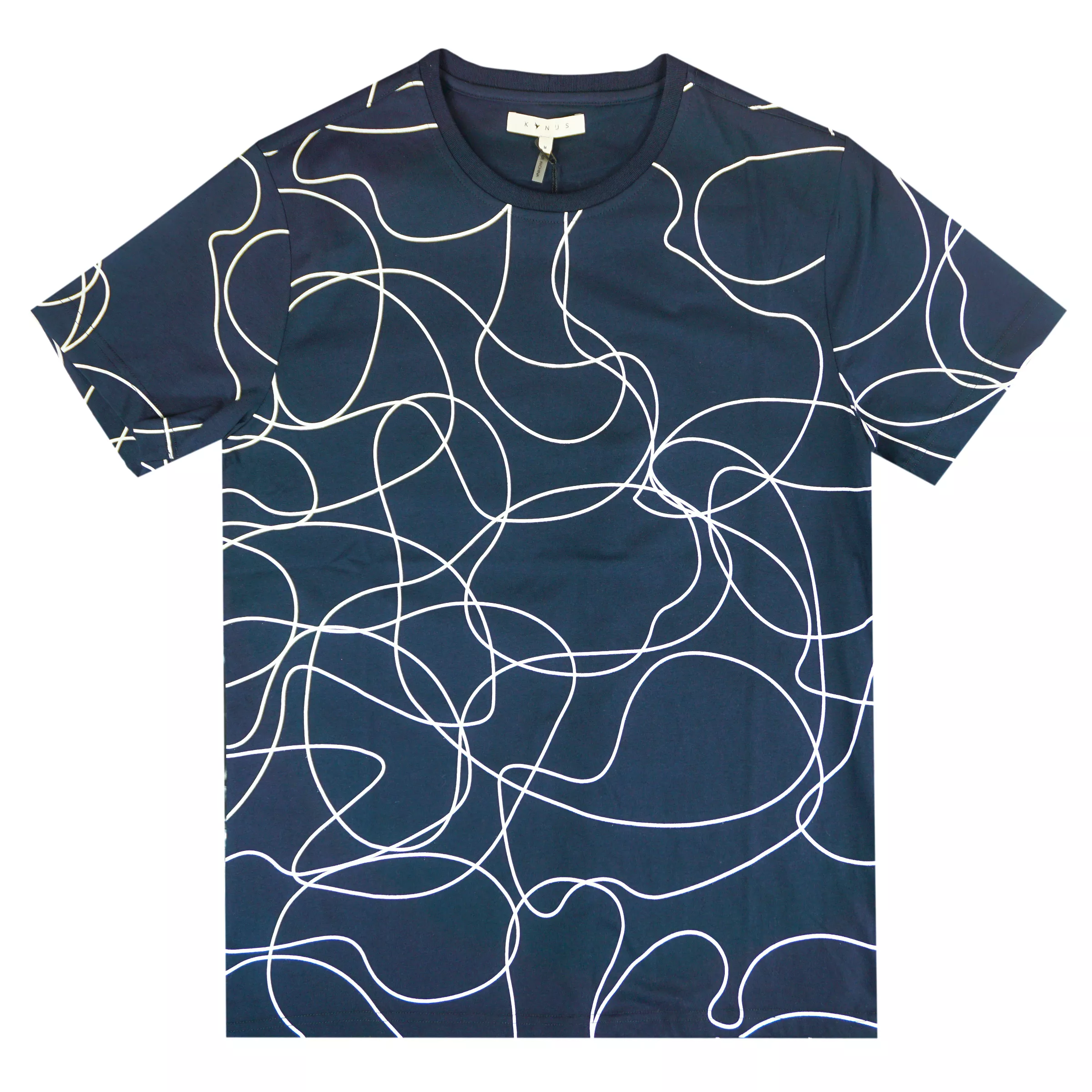 Everett Pattern Tee (Navy) /D6