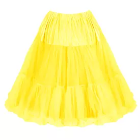 EXTRA VOLUME Yellow Net Vintage Rockabilly 50s Petticoat Skirt