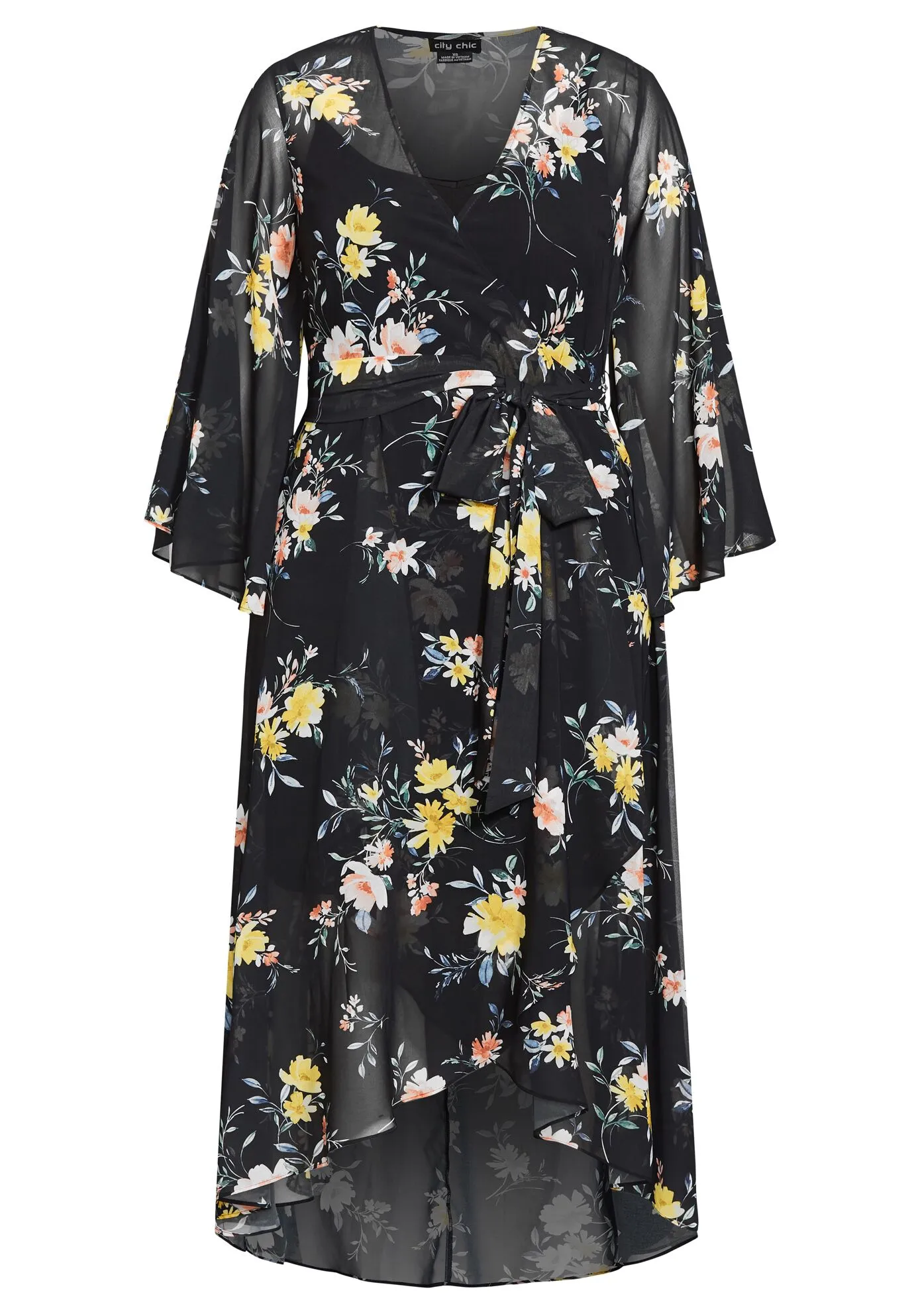 Fleetwood Print Maxi Dress - black