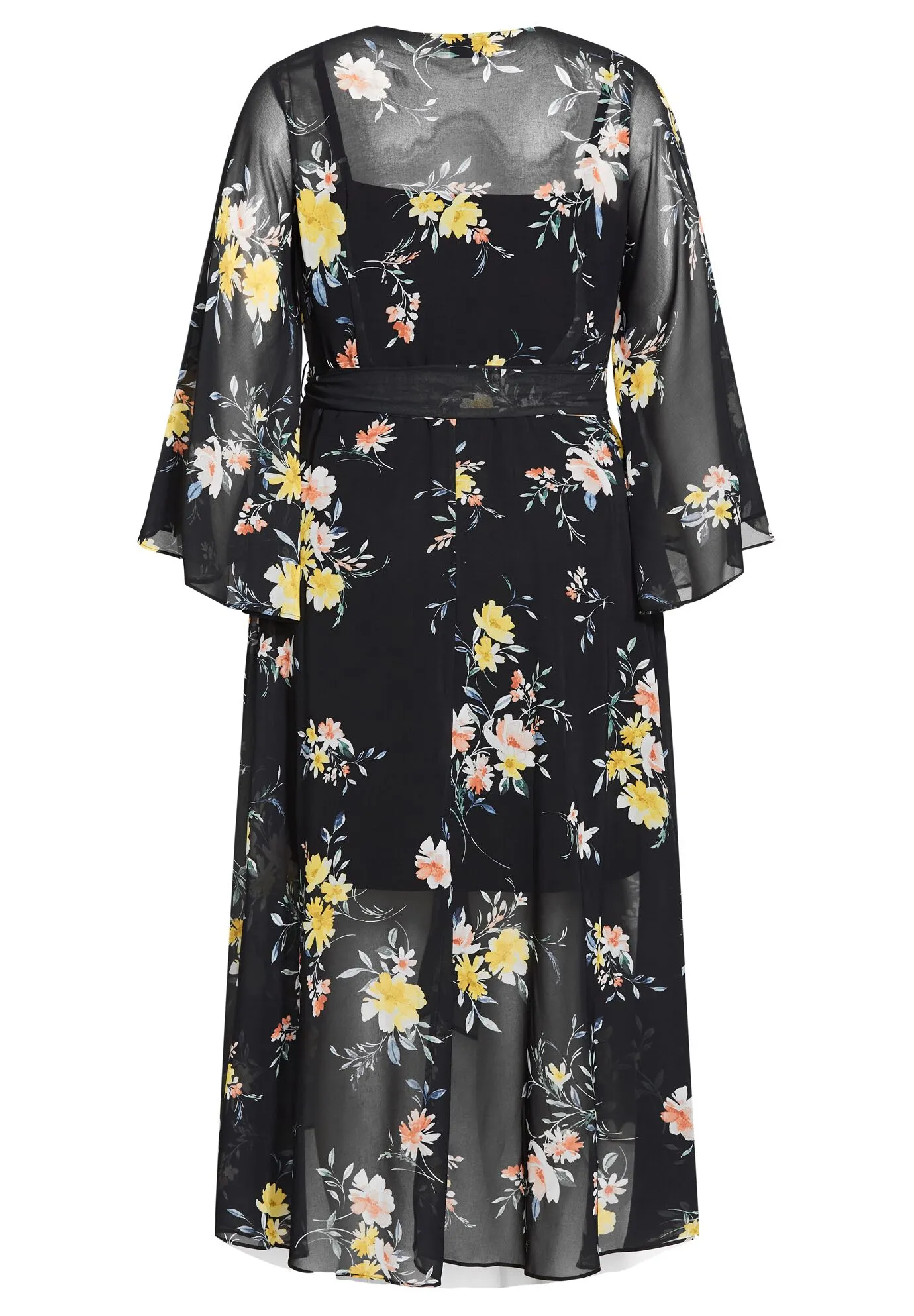 Fleetwood Print Maxi Dress - black