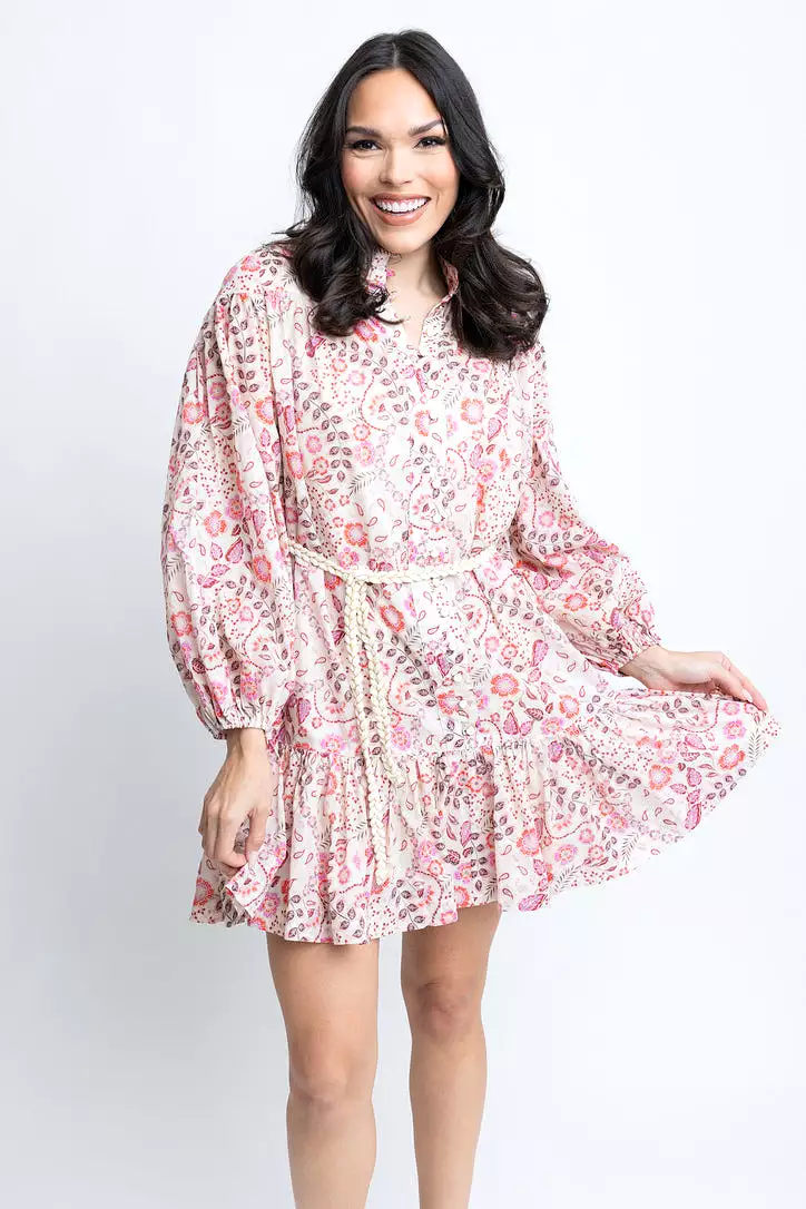 Floral Paris Button Down Dress