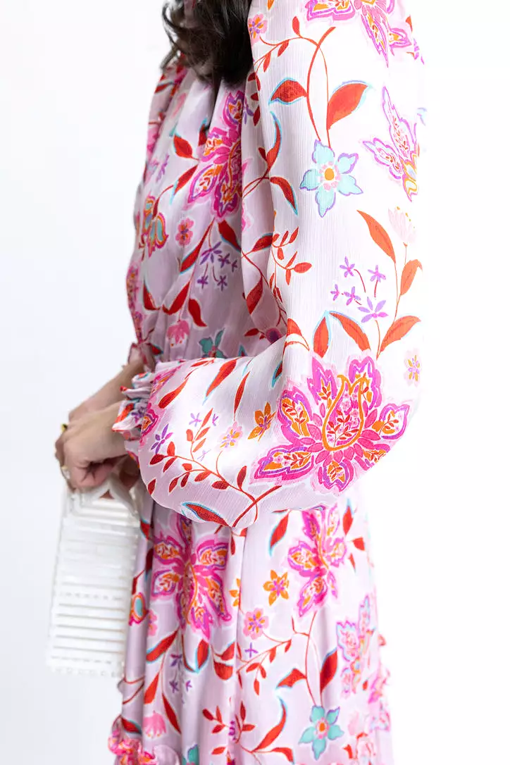 Floral Satin Smock Waist Dress