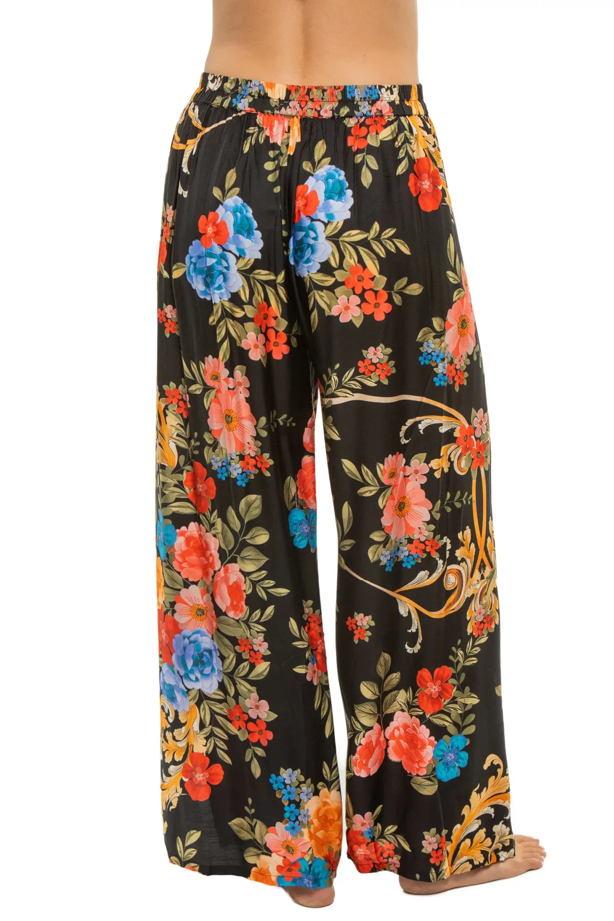 Floral Wrap Pants