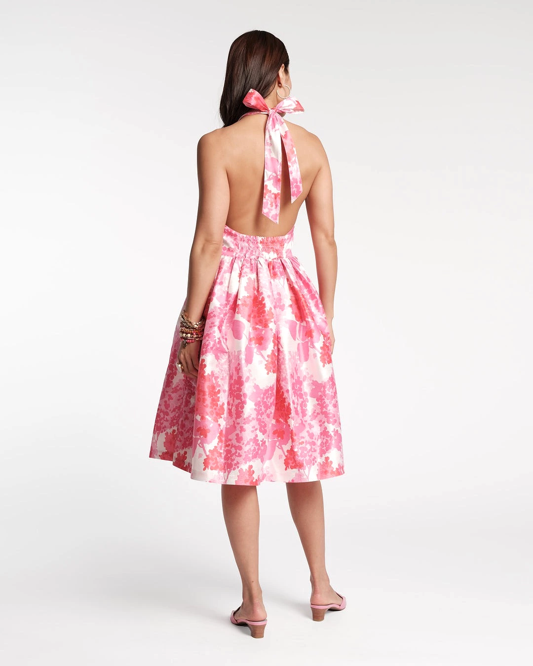 Frances Valentine Lydia Dress Dupioni Hydrangea Pink