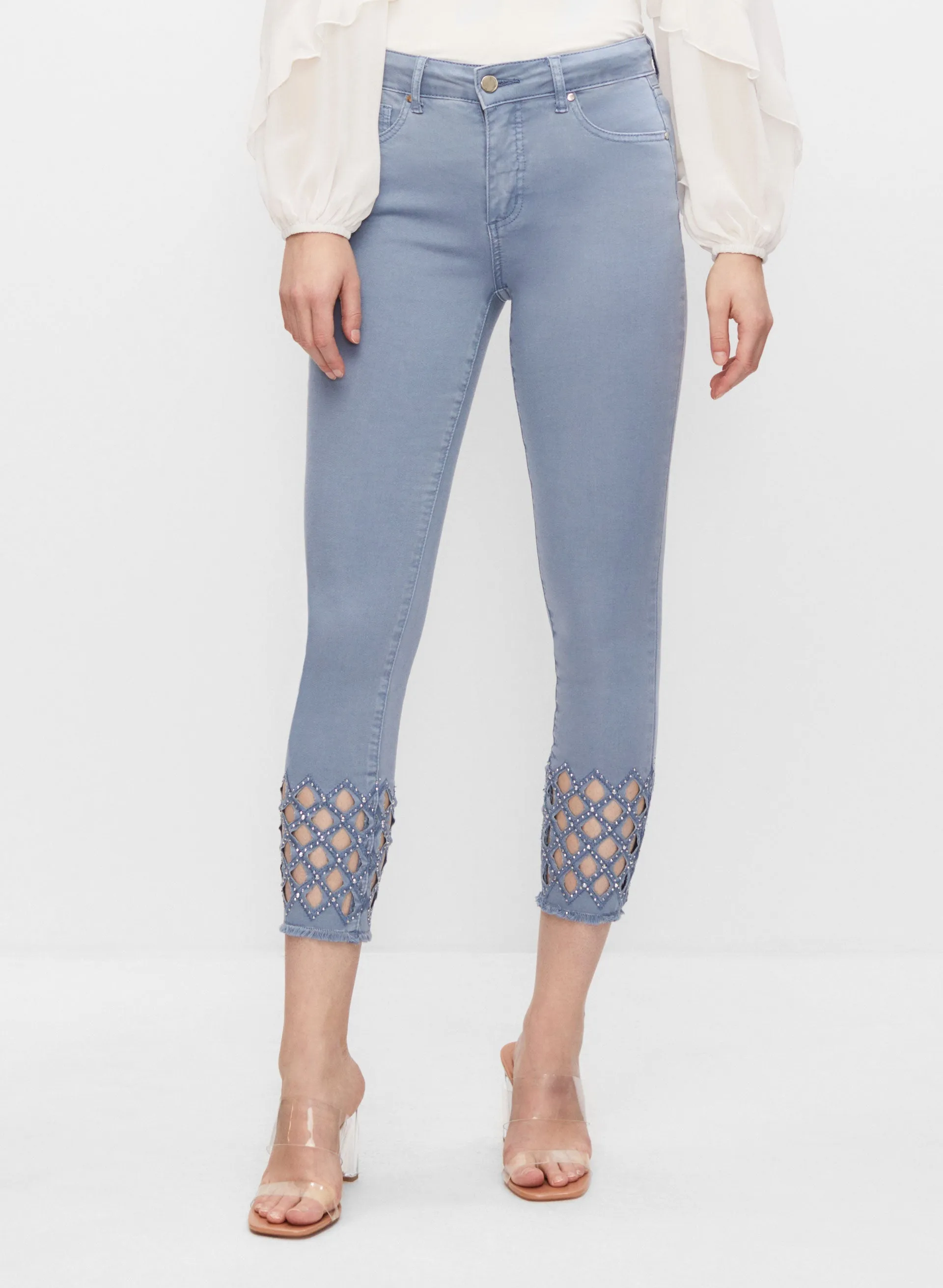 Frank Lyman - Stud Detail Denim Capris