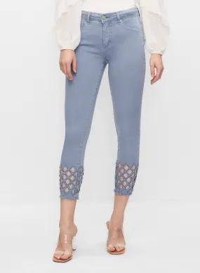 Frank Lyman - Stud Detail Denim Capris