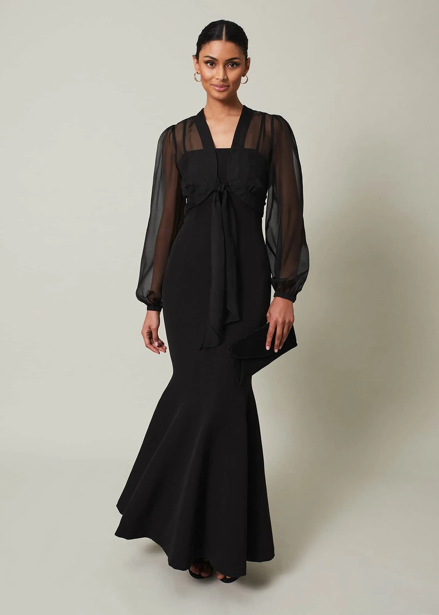 Freesia Black Maxi Dress