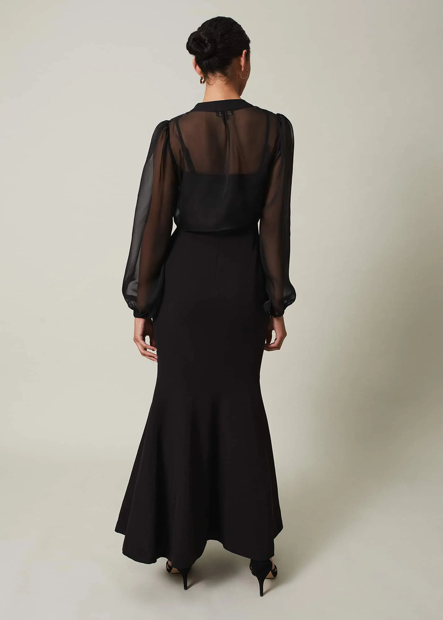 Freesia Black Maxi Dress