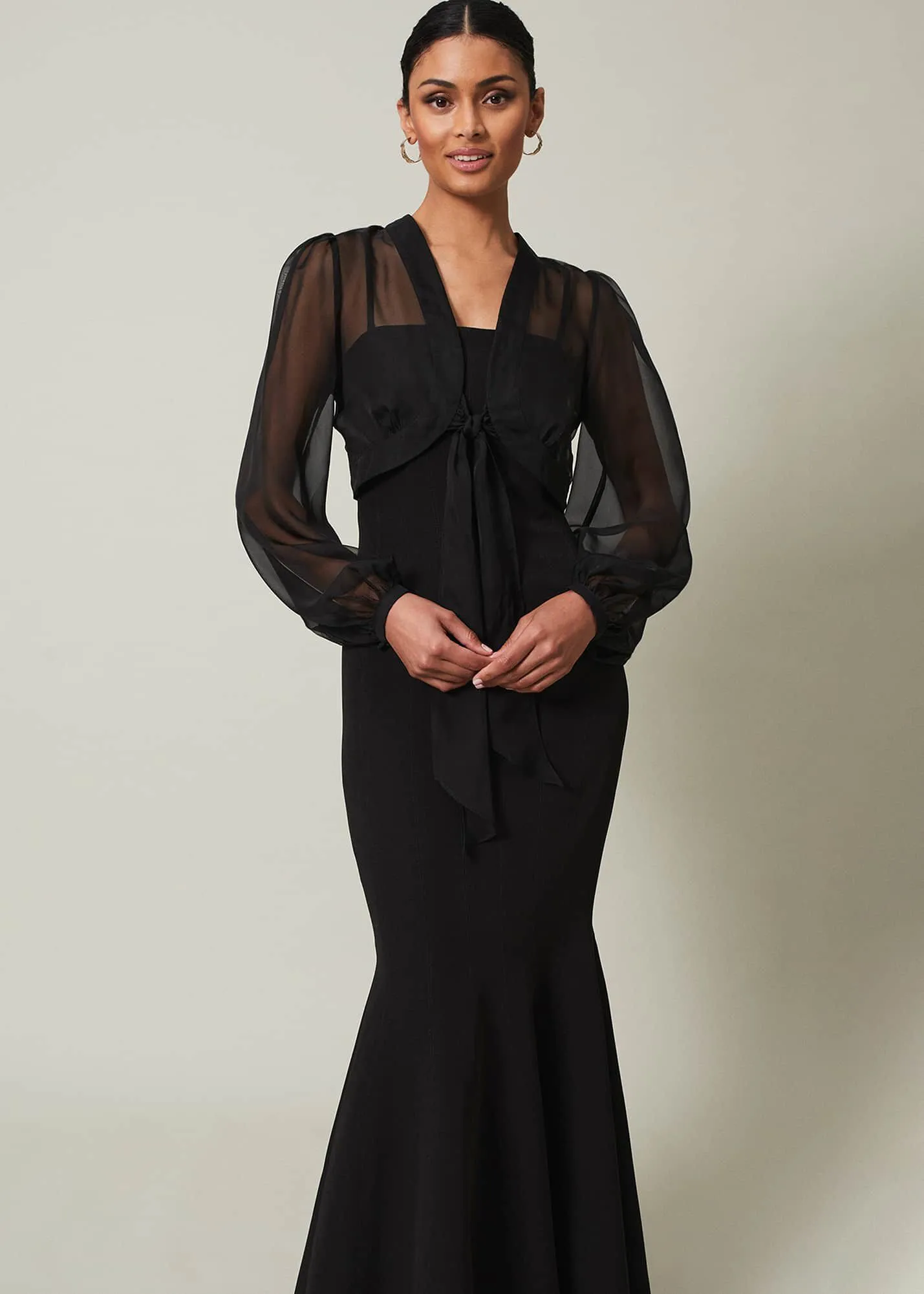 Freesia Black Maxi Dress