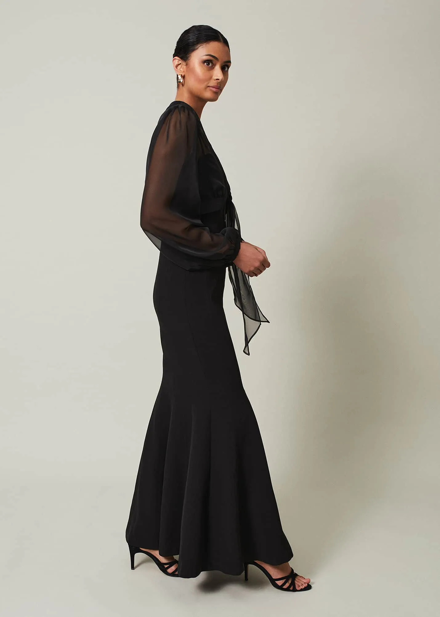 Freesia Black Maxi Dress