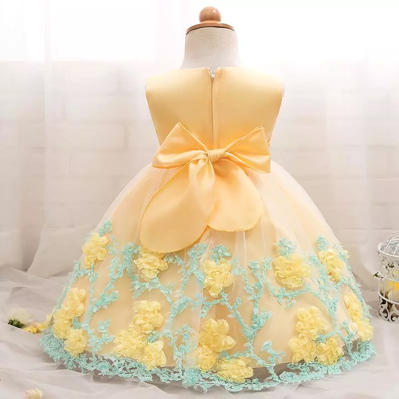 Girls Dress, Baby Princess Dress, Baptism Dress