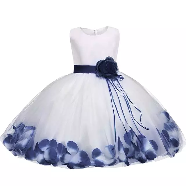 Girls Dress, Floral Baby Girl Baptism Dress