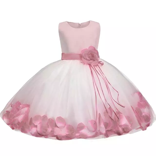 Girls Dress, Floral Baby Girl Baptism Dress