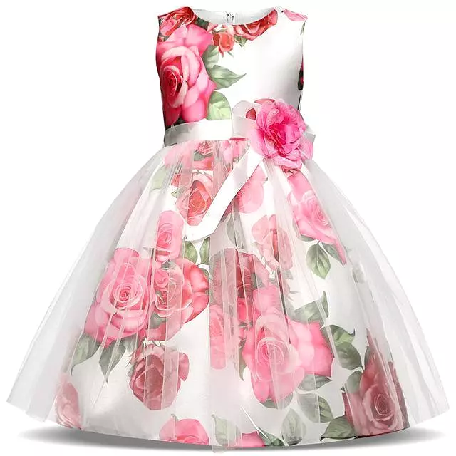 Girls Dress, Floral Girls Dress 1- 8 Yrs