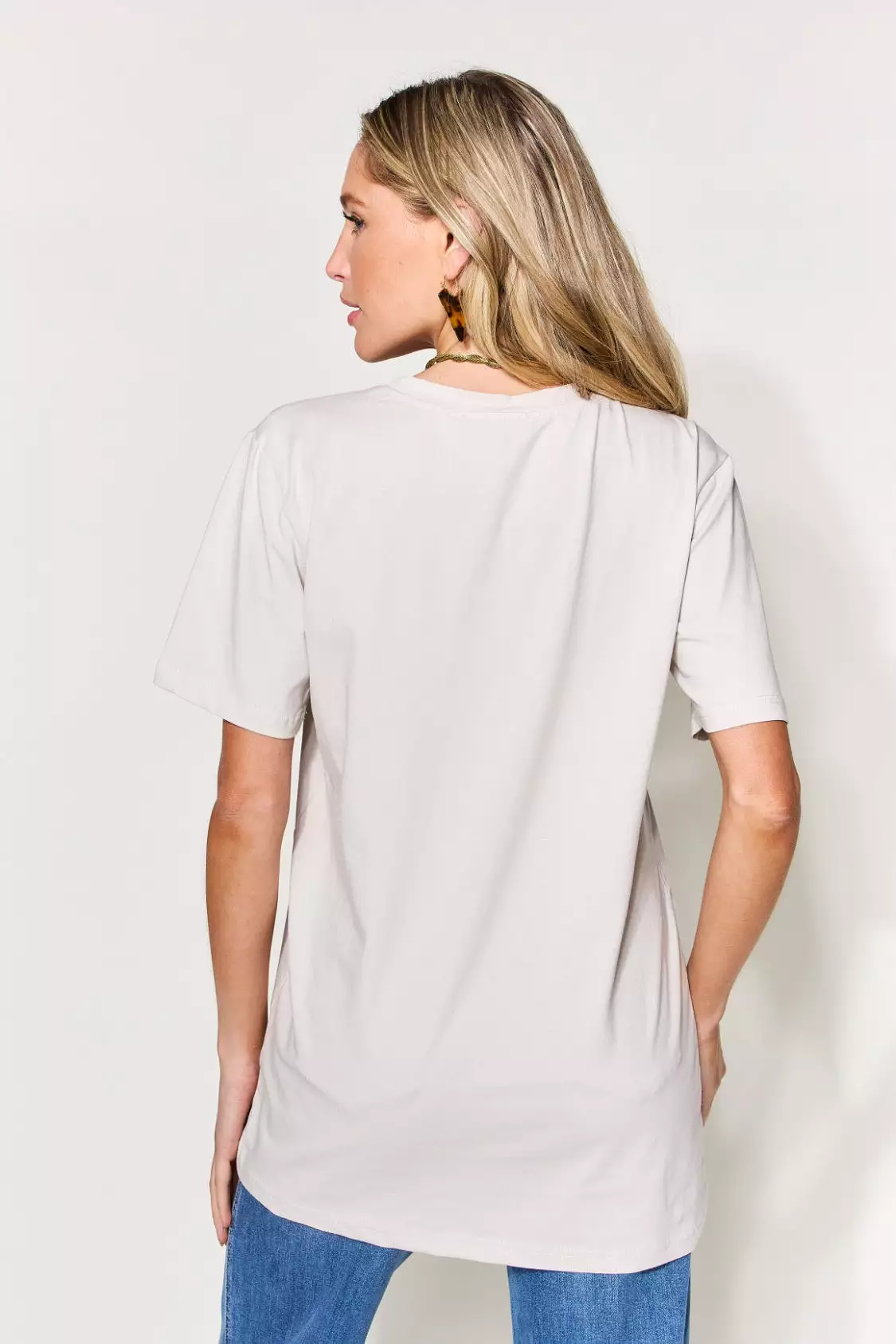 Graphic Round Neck Short Sleeve T-Shirt