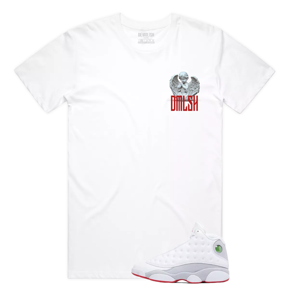 Guardian Angel Tee (Wte/Gry/Red)