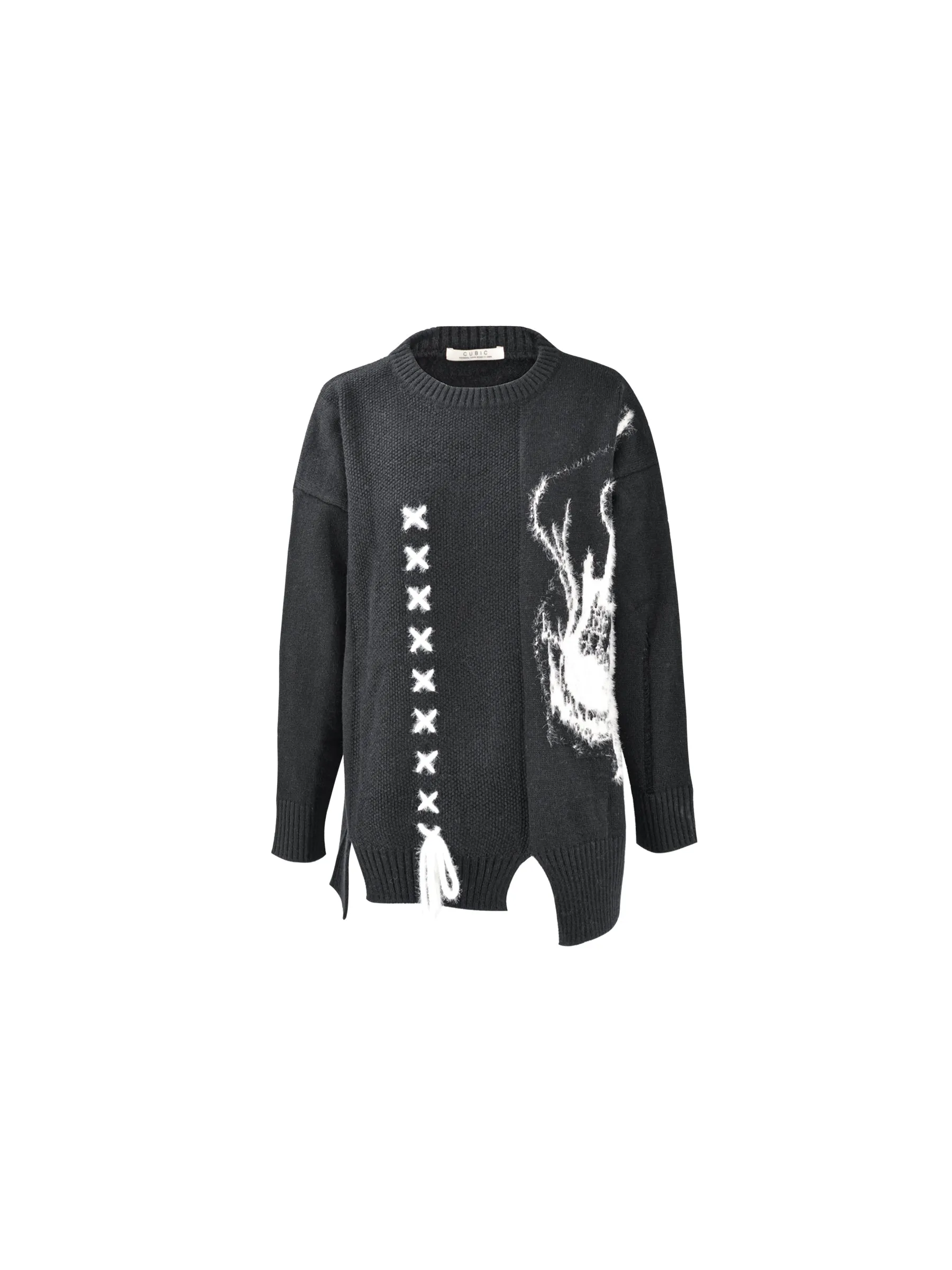 Guitar Jacquard Knit Sweater