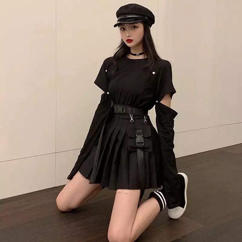 Harajuku T-shirt + Skirt Suit AD11822