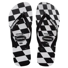 Havaianas Top Distorded Check Thongs- Black